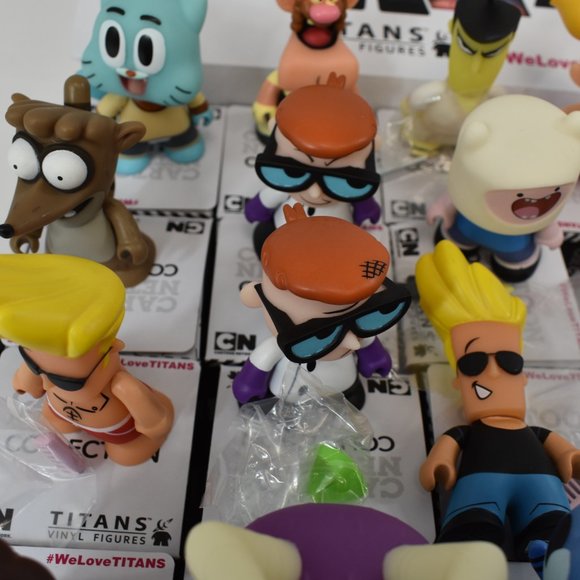 Titans The Cartoon Network 3" Vinyl Figures Complete Set of 16 In Display Box - Picture 6 of 16